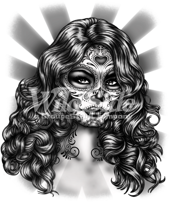 Dia De Los Muertos Girl - Dia De Los Muertos Girl Drawings (675x675), Png Download