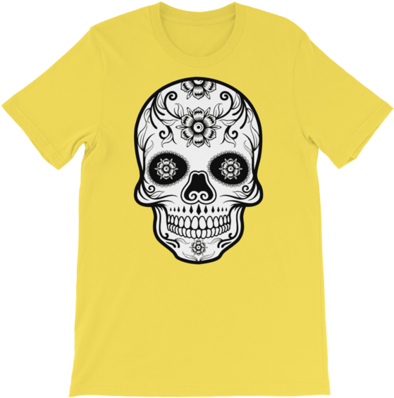 Dia De Los Muertos White Skull Graphic T-shirt - Cinco De Mayo Skull Art (600x600), Png Download