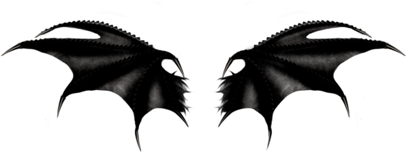 Ftes Halloween Batwings Freetoedit - Clip Art (600x234), Png Download