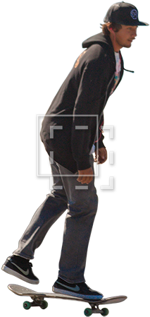 Skateboarder - Person On Skateboard Png (450x450), Png Download