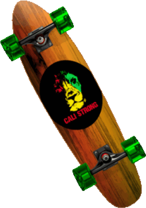 Skateboard Png Free Download - Longboard Transparent Background (600x722), Png Download