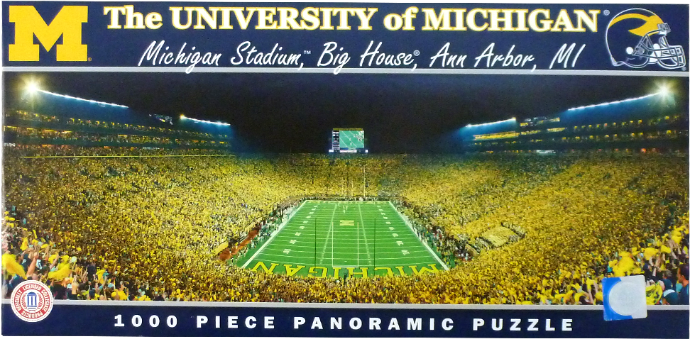 Masterpieces Puzzle Michigan Wolverines Panoramic Stadium (1000x1000), Png Download