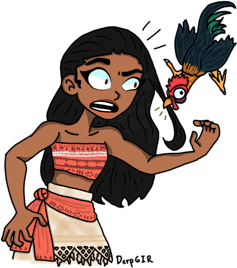 Hey Heihei Png Transparent - Cartoon (848x941), Png Download