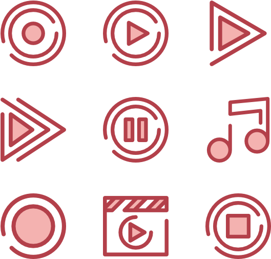 Media 36 Icons - Media Player Icons (600x564), Png Download