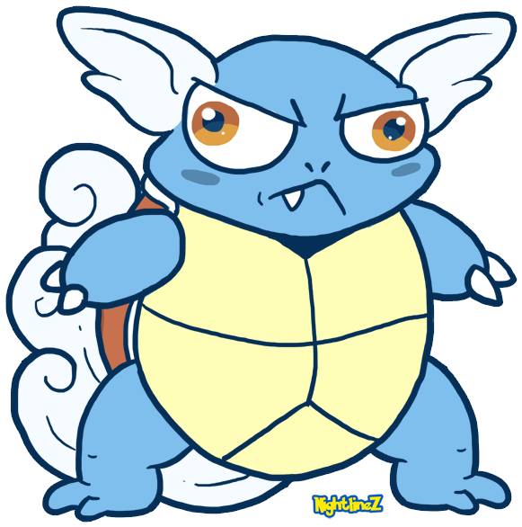 151 Pokemon Derp Challenge - Derpy Wartortle (600x600), Png Download