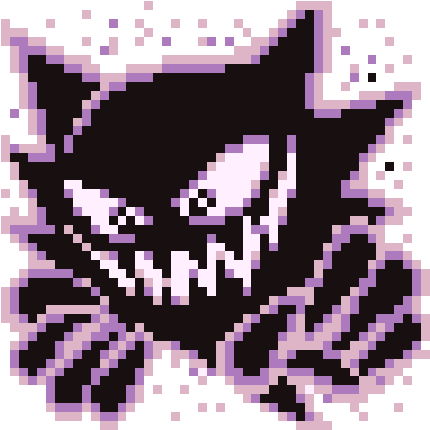 Haunter Sprite Png - Pokemon Red Haunter Sprite (500x500), Png Download