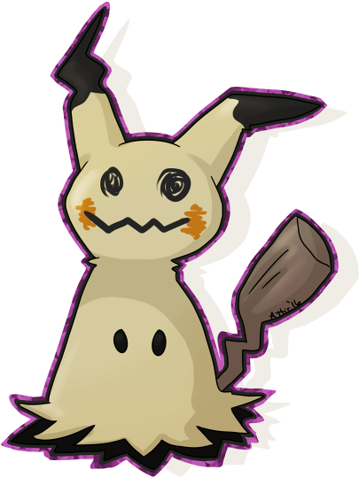 Png Royalty Free Stock Mimikyu Drawing Haunter - Drawing (437x550), Png Download