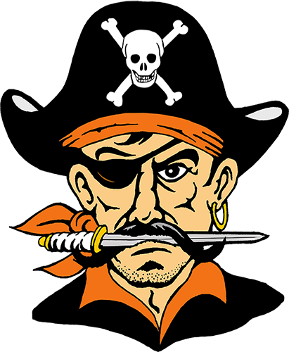 Pirate Head Logo (411x500), Png Download