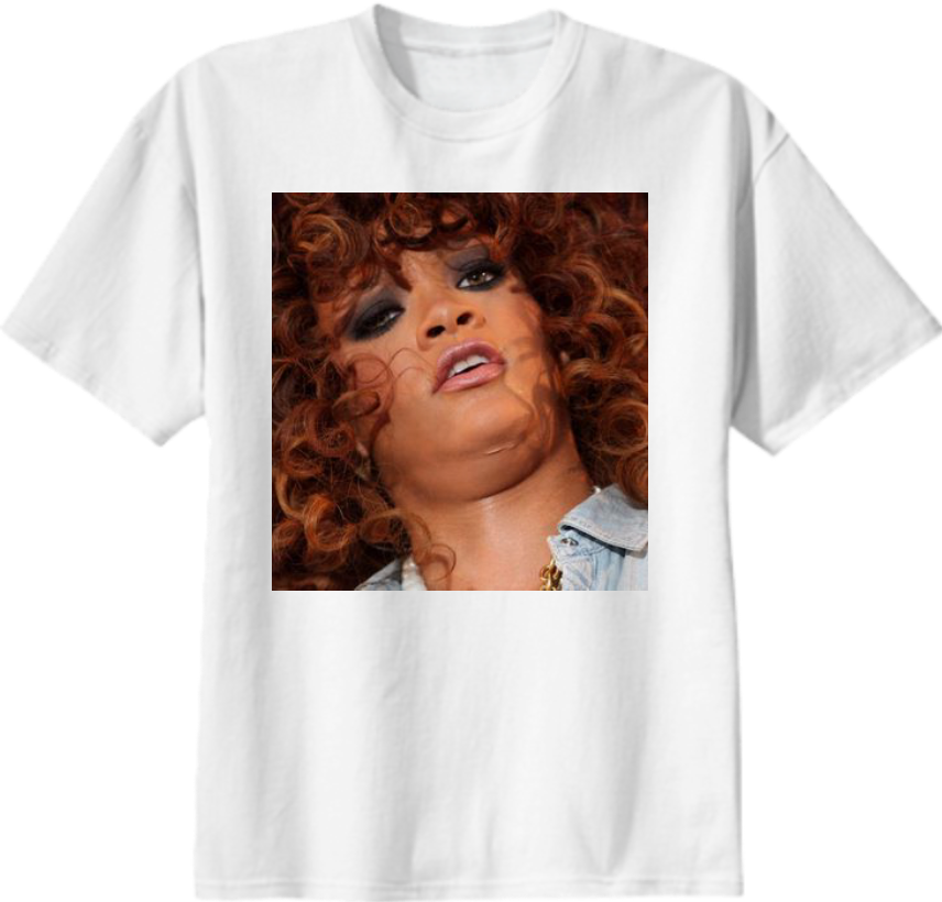 Shop Rihanna Derp Cotton T-shirt By Tjeezus - Love & Basketball Shirt (856x820), Png Download