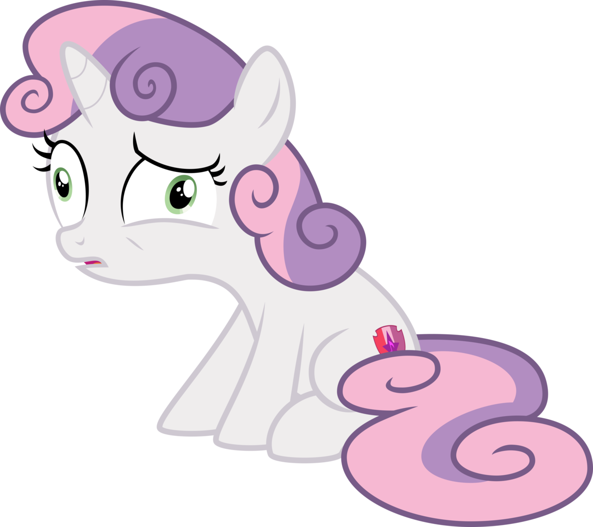 Clip Art Black And White Stock Belle Svg Transparent - Sweetie Belle My Little Pony Friendship Is Magic Cute (1153x1024), Png Download