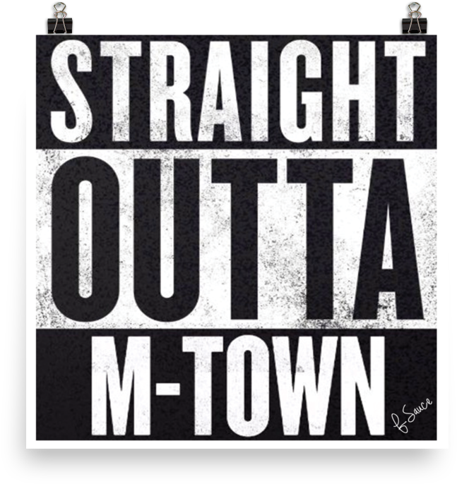 Straight Outta M-town - Fuck The Polish Brexit (1000x1000), Png Download