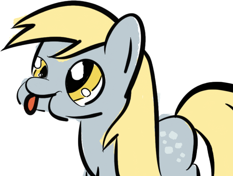 Phat Guy, Blep, Blowing A Raspberry, Cute, Derp, Derpibooru - Cartoon (789x640), Png Download