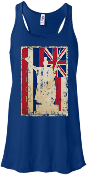 Aloha King Kamehameha Bella Canvas Flowy Racerback - Add Your Own Hashtag! Messy Hair, Leggings, Target, (600x600), Png Download