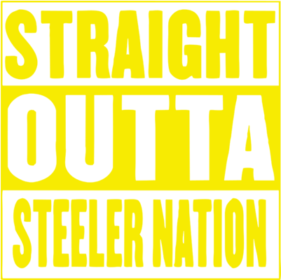 Straight Outta Steeler Nation Custom - Straight Outta Steeler Nation Football Mens T-shirt (450x450), Png Download