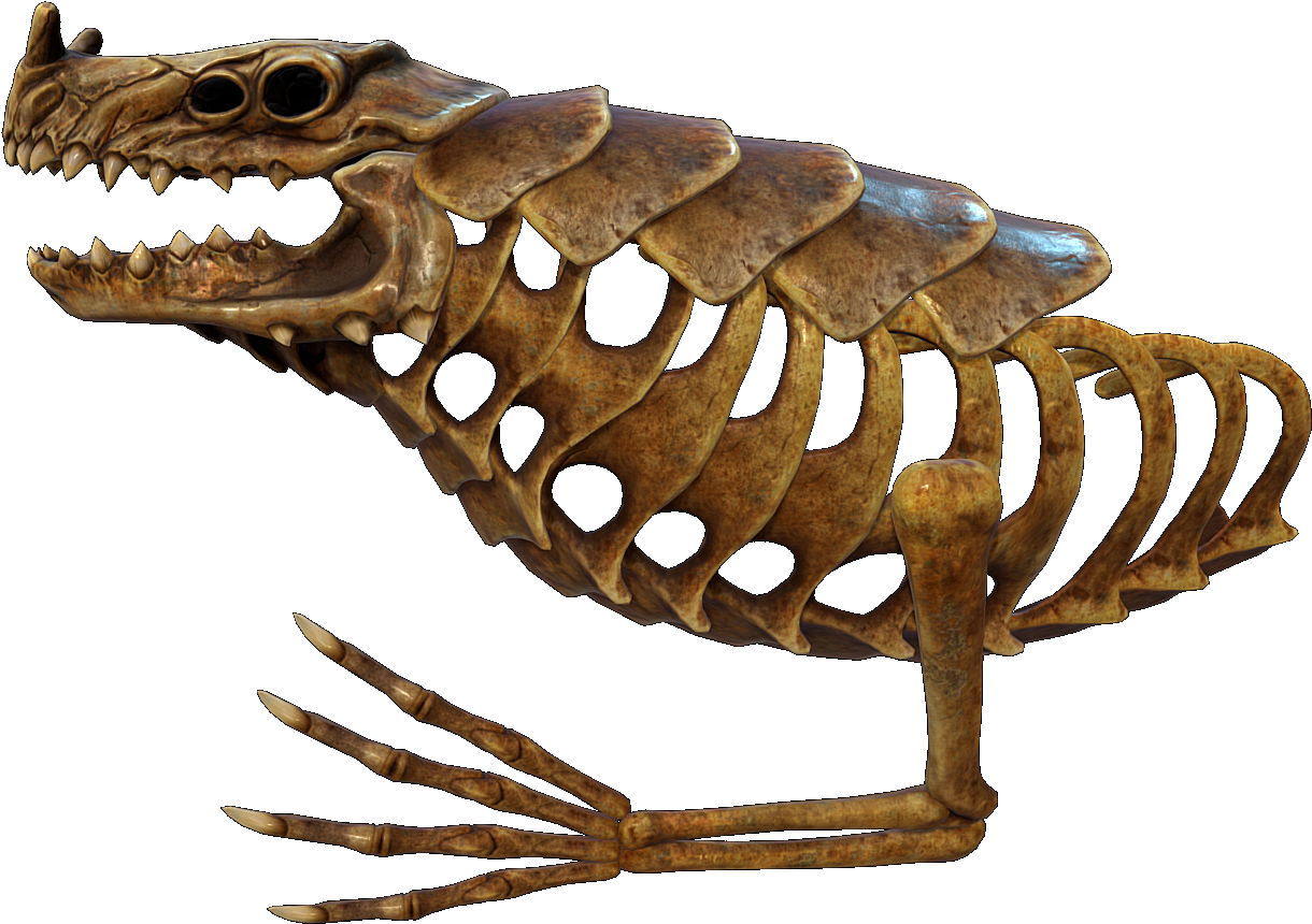 Sea Dragon Leviathan Skeleton - Subnautica Sea Dragon Skeleton (1600x900), Png Download