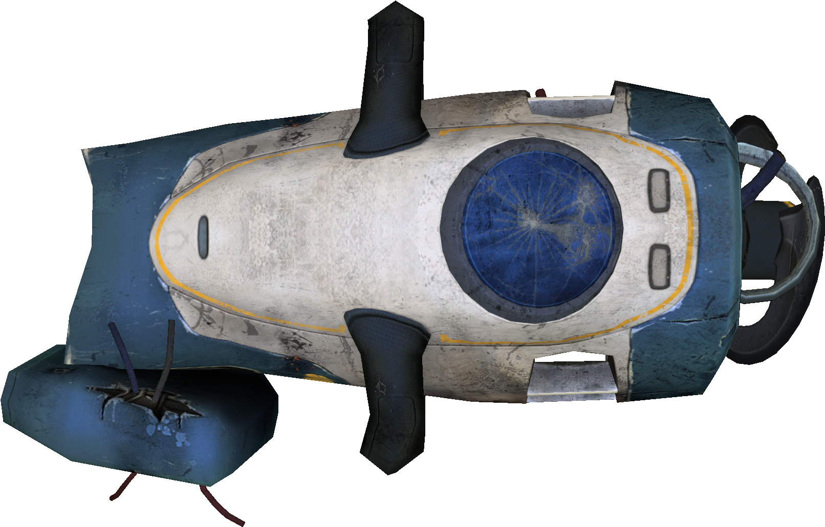 Damaged Seaglide - Subnautica Sea Glider Fragment (1920x1080), Png Download