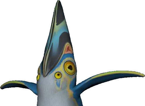 Alien Penguin Notice (497x366), Png Download