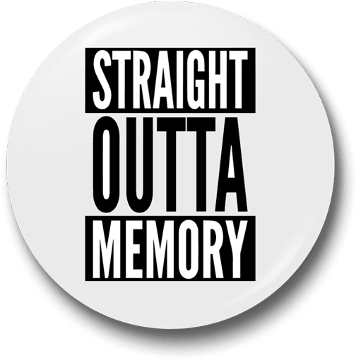 Straight Outta Memory Badge - Straight Outta Pencils Shirt (528x528), Png Download