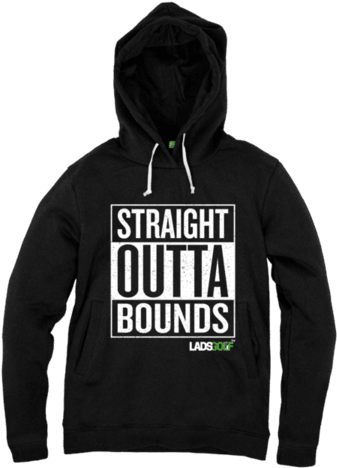 Straight Outta Bounds Hoodie - Hoodie (480x506), Png Download