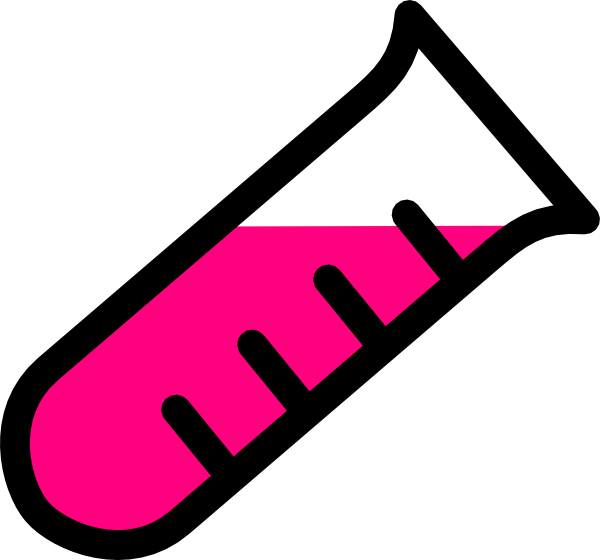 Original Png Clip Art File Pink Test Tube Svg Images (600x560), Png Download
