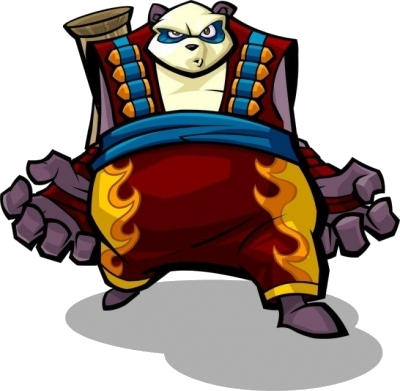 Panda King No Background - Sly Cooper And The Gang (400x391), Png Download