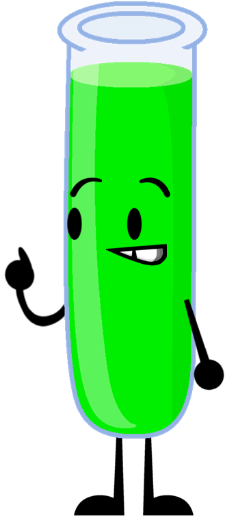 Test Tube Pose - Notey Object Multiverse (337x758), Png Download