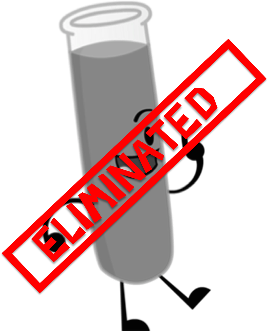 Test Tube Eliminated - Object Shows Baseball (859x1066), Png Download