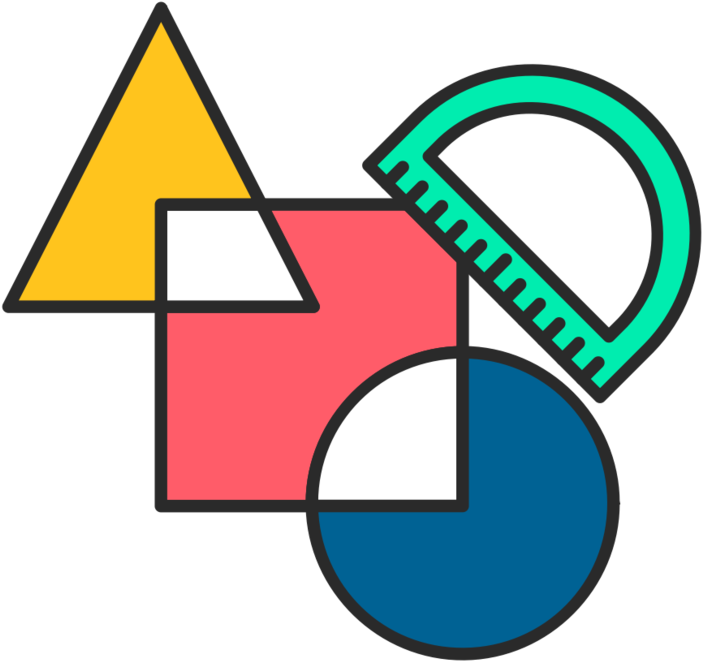 Graphic Designer Icon Colour - School (1000x1000), Png Download