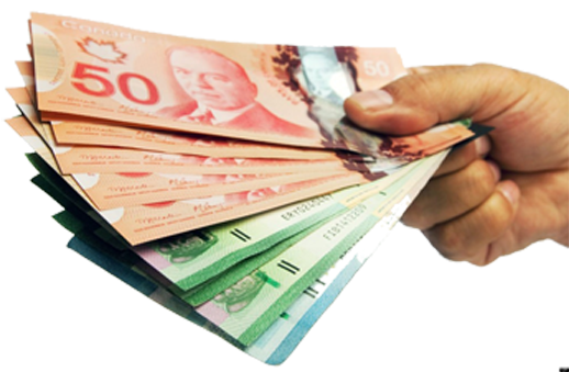 Research Rebates - Canadian Money Transparent Background (521x347), Png Download