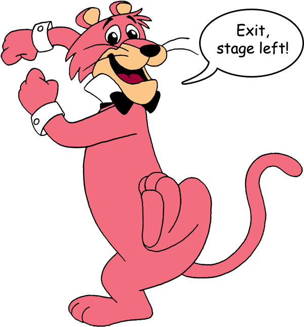 Pink Jpg Royalty Free Download - Snagglepuss Cartoon (618x665), Png Download