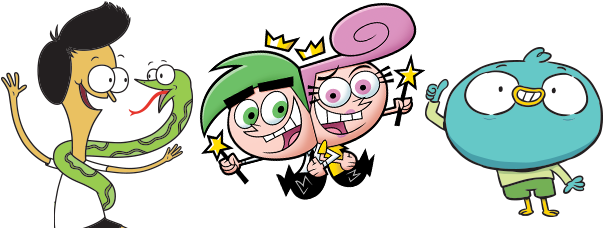 Spongebob In Fairly Odd Parents For Kids - Fairly Loud Odd House (640x230), Png Download
