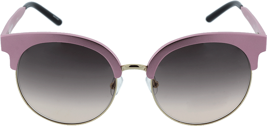 Loading Zoom - Matthew Williamson: Gold Trim Round Sunglasses (960x1223), Png Download
