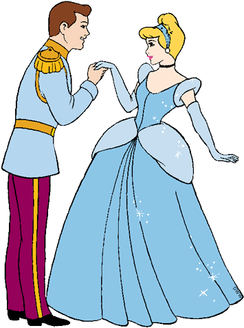 Cinderella And Prince Png (372x487), Png Download