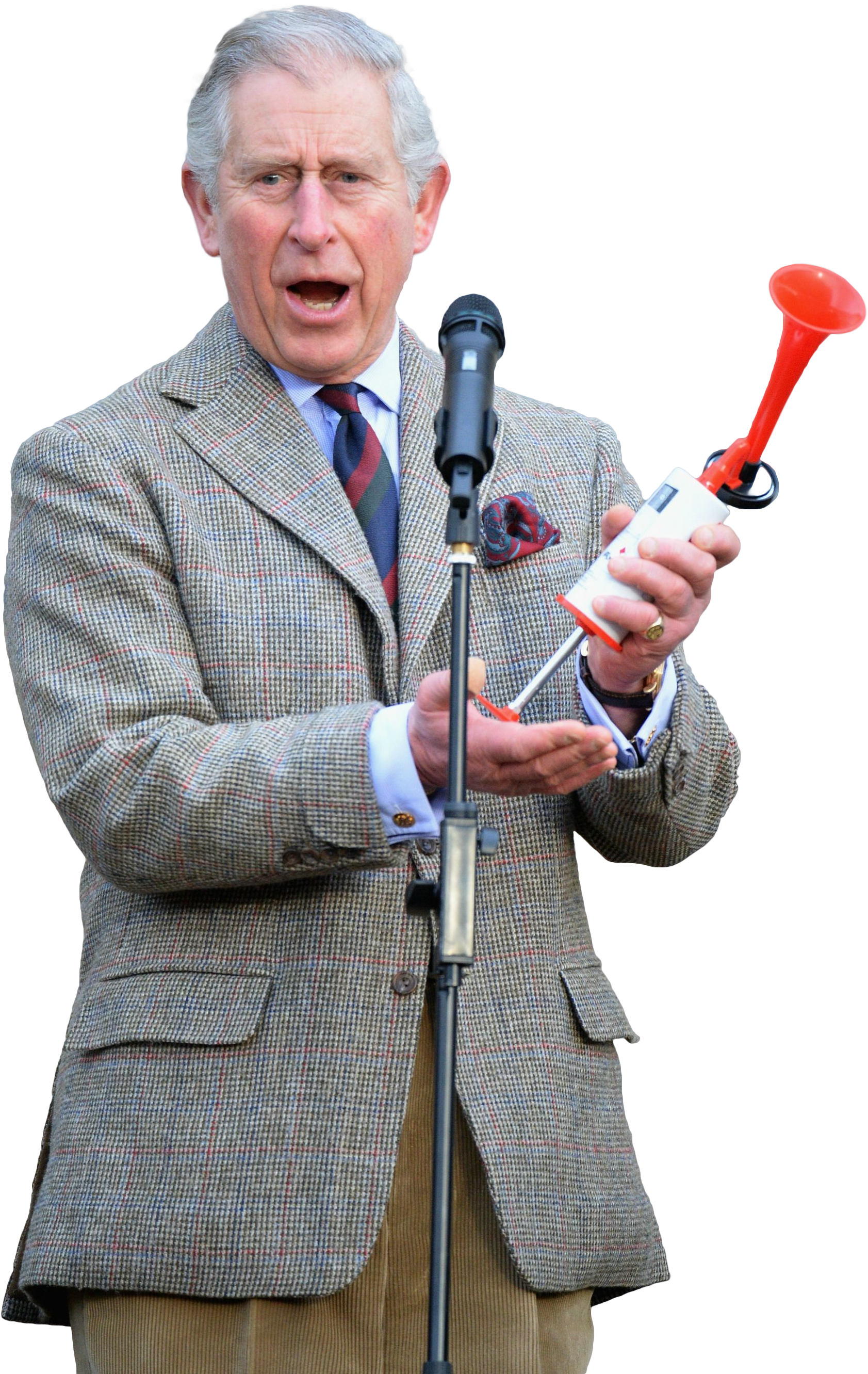 Prince Charles Honks A Horn - Speech (1796x2700), Png Download