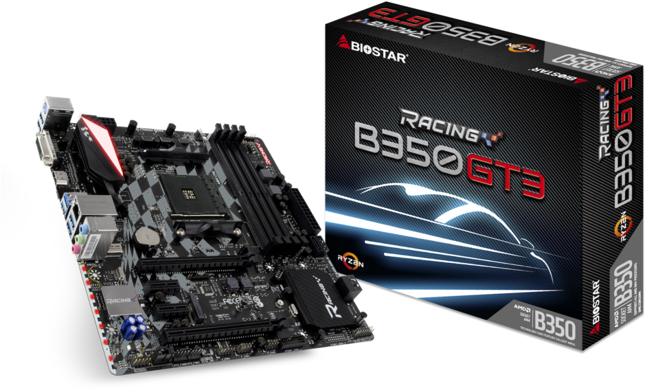B350gt3 - Biostar B350gt3 Micro Atx (1024x656), Png Download