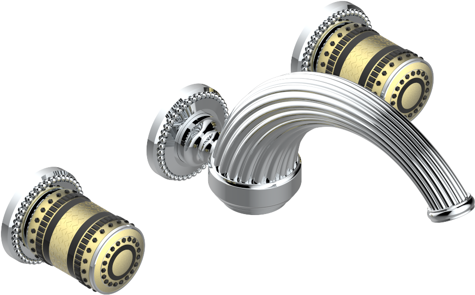 Trim Only For Wall Mounted 3 Hole Basin Mixer - Camera Lens (1000x1000), Png Download