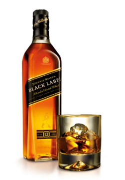 Johnnie Walker 12yrs Black Label 70cl - J/walker Johnnie Walker Black Label (400x480), Png Download