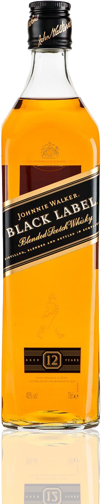 Johnnie Walker Black Label 12 Year Old Whiskey - Johnnie Walker Black Scotch Whisky 200ml (1000x1000), Png Download