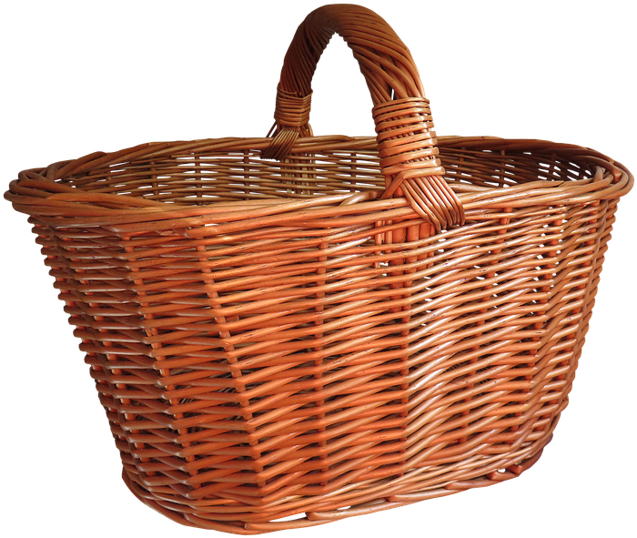 Basket, Shopping Basket, Png, Isolated, Shopping, Weave - Basket Image Png (960x670), Png Download