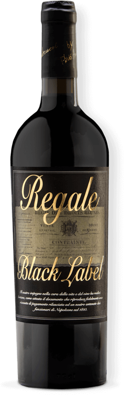 Regale Black Label - Wine Bottle (325x800), Png Download