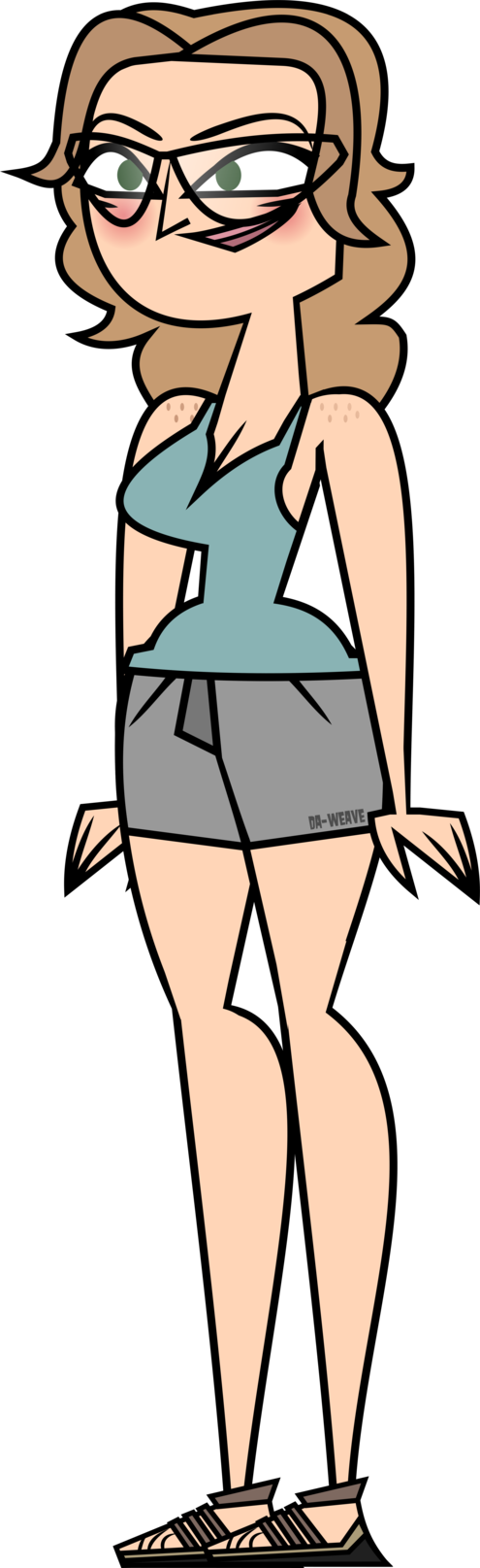 Total Drama Kass Mcquillen By Da Weave-d9e8vl9 - Survivor Total Drama Kass (495x1615), Png Download