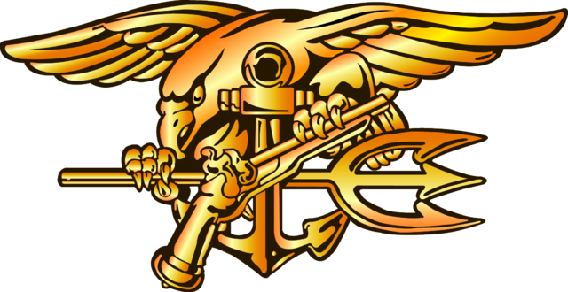 Navy Seal Trident - Navy Seal Logo Png (640x330), Png Download