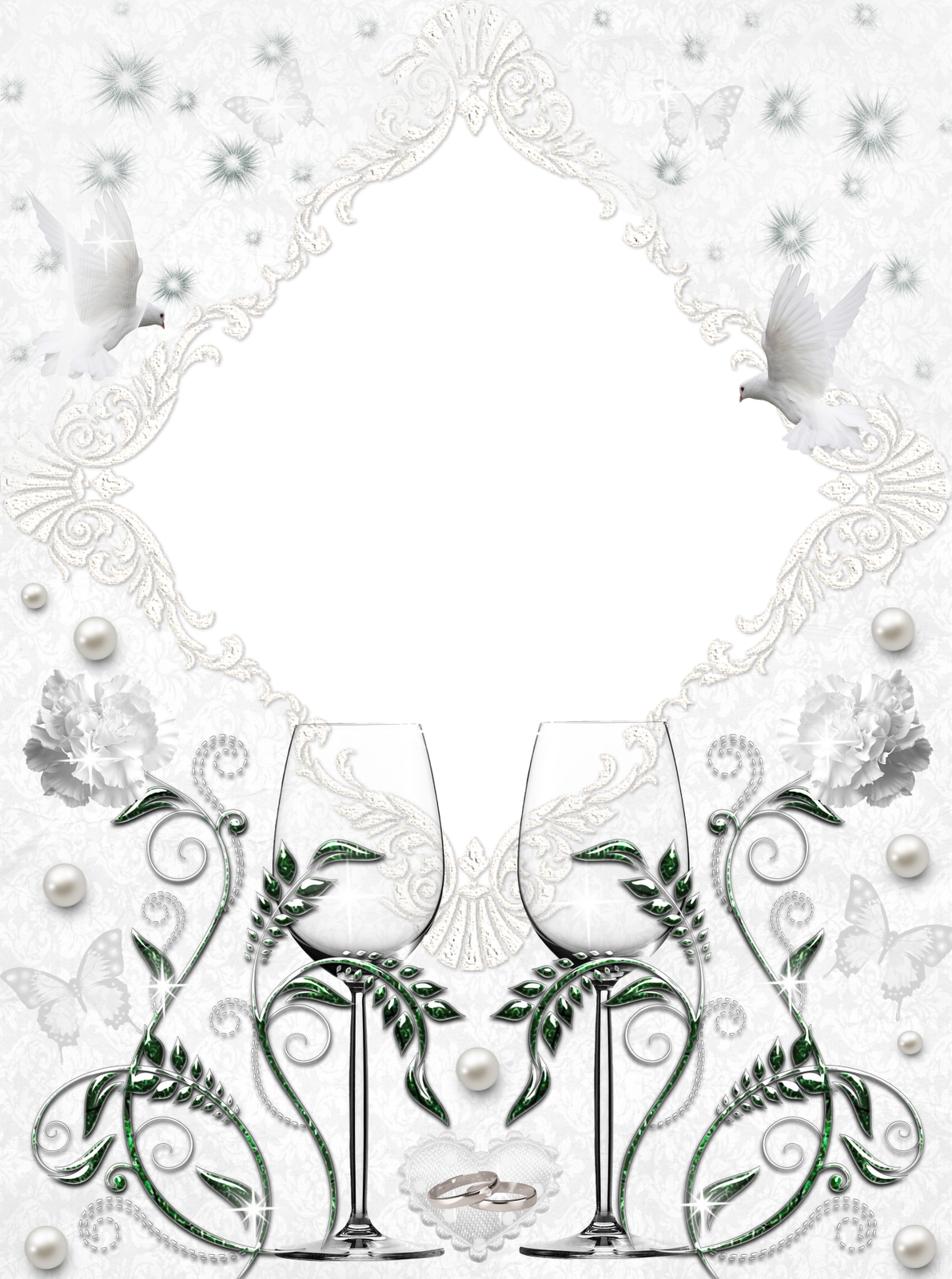 Frames Png Fundo Transparente Casamento-central Photoshop - Picture Frame (1191x1600), Png Download