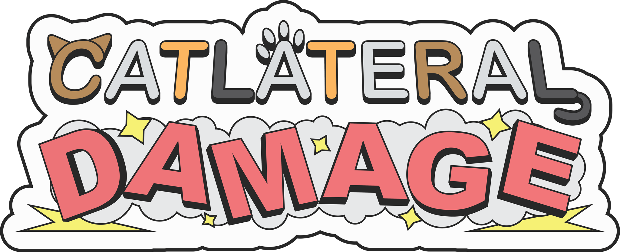 Catlateral Damage Logo (2048x834), Png Download