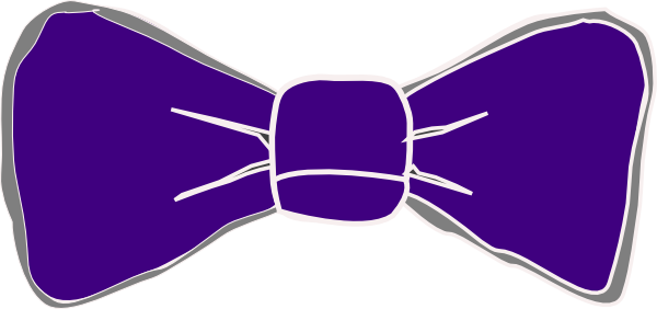 Red Tie Png Download - Purple Bow Tie Clipart (600x282), Png Download