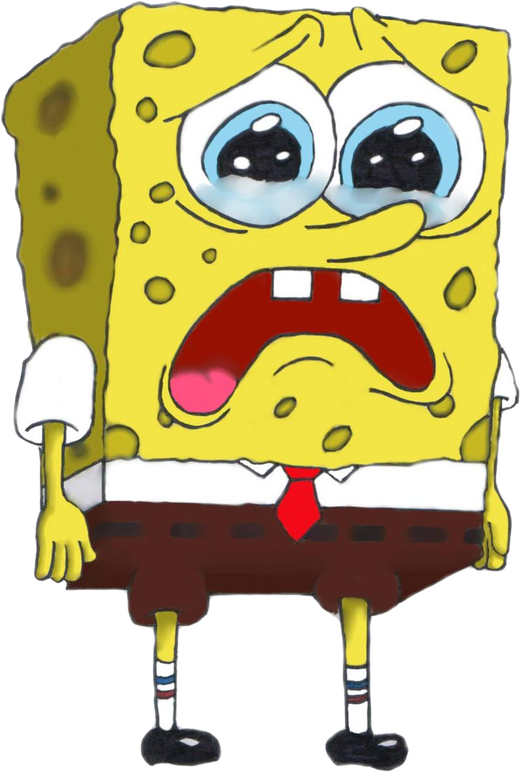 Bob Sponge Sad Png (900x1304), Png Download
