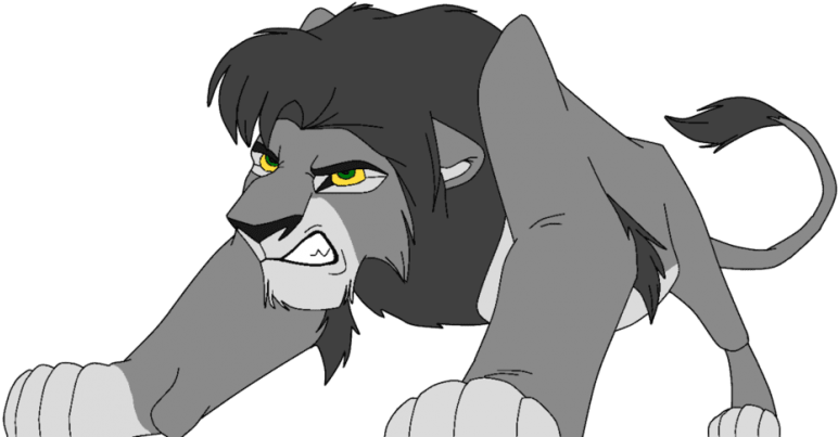 Free Png Lion King Scar] Png Images Transparent - Lion King Grey Lion (850x444), Png Download