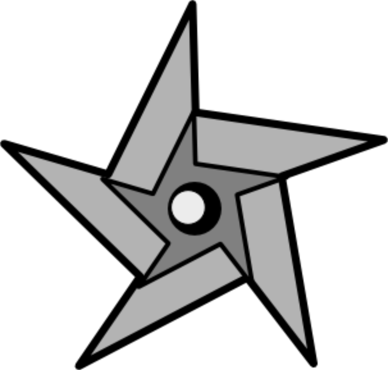 Royalty Free Karate Clipart Ninja - Ninja Star Clipart (800x763), Png Download