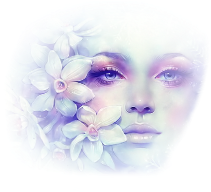 Cabschau - Page - Beautiful Woman Face Painting (500x387), Png Download