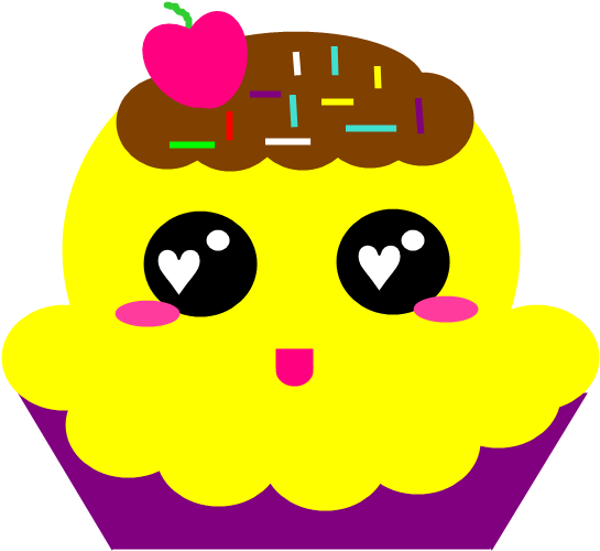 Kawaii Png Transparent Image - Imagenes De Pastelitos Animados (672x630), Png Download